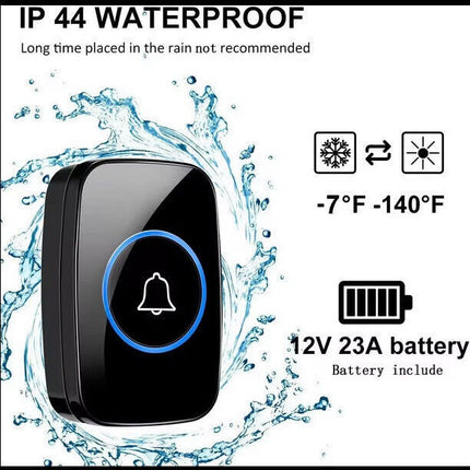 A 1-on-1 Black Doorbell