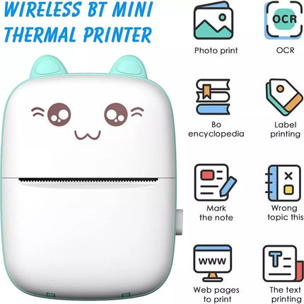 Mini Pocket Thermal Printer Bluetooth Mobile Phone Photos Label Printing Machine