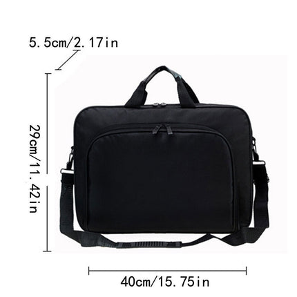 Close-up of durable nylon fabric on laptop shoulder bag