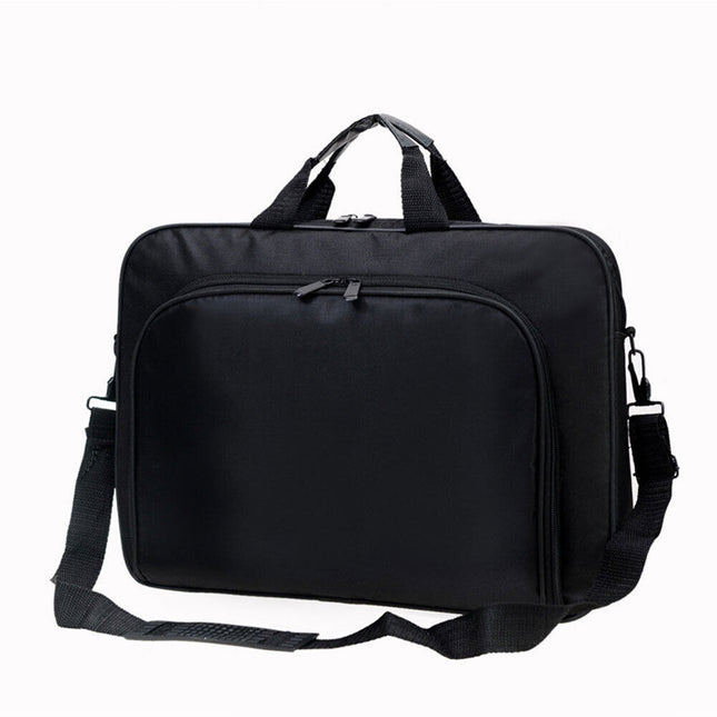 Front view of 15.6 inch laptop shoulder bag