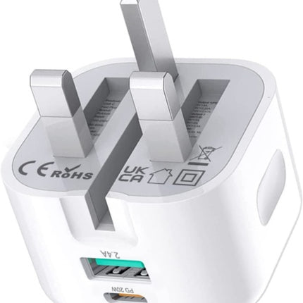 For 14 13 12 11 Pro XR XS Fast Charging 20W USB-C PD Plug Charger Cable