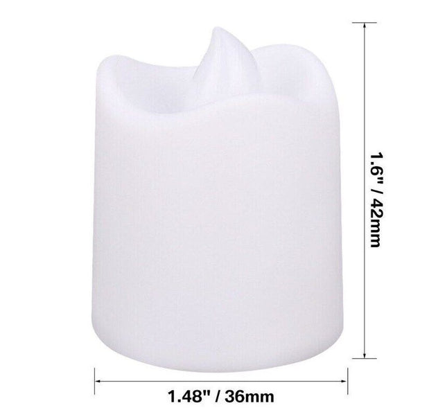 24PCS Led Tea Lights Candles LED FLAMELESS Battery Operated Wedding Party UK