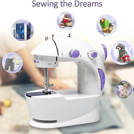 Electric Sewing Machine Portable Multifunctional Household Desktop Sewing UK