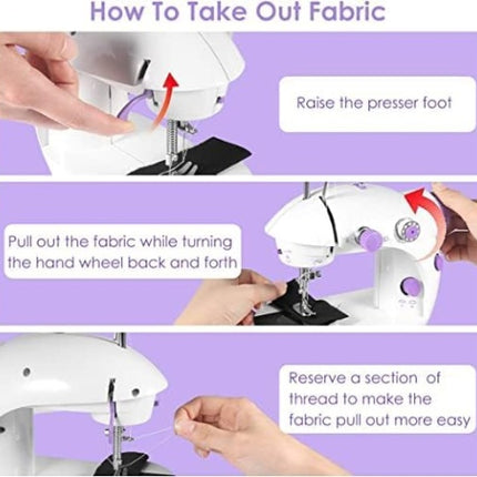 Electric Sewing Machine Portable Multifunctional Household Desktop Sewing UK