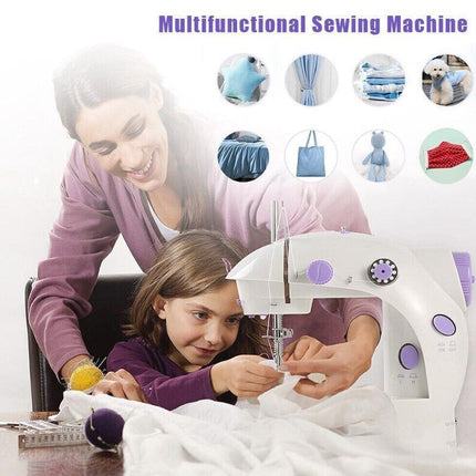 Electric Sewing Machine Portable Multifunctional Household Desktop Sewing UK