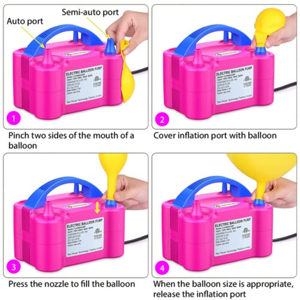 13000pa Electric Balloon Inflator With Dual Nozzle Party Air Blower Xmas UK