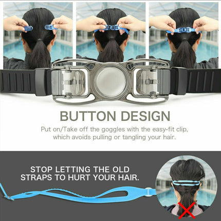 Anti Fog Swimming Goggles UV Glasses Adjustable Earbuds For Men Women  Kids