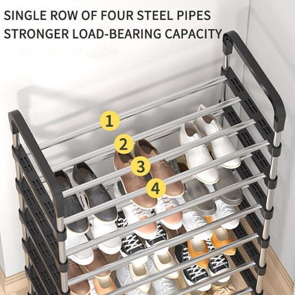 Fully assembled 4-tier shoe storage rack