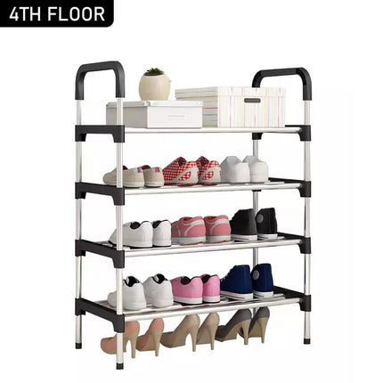 4-tier heavy-duty shoe rack stand