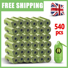 540 count dog poop bags degradable and leak proof