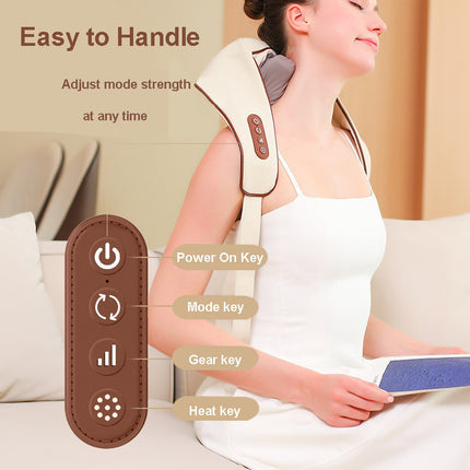 Electric Shoulder Back Neck Massager Shiatsu Body With Heat Kneading 2 Models UK