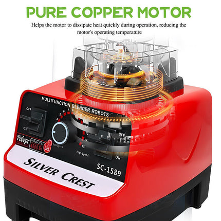 Commercial 6Blade Blender Food Mixer Processor Juicer Ice Crusher Smoothie Maker