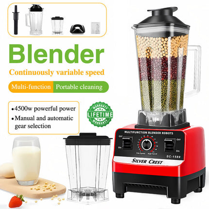 Commercial 6Blade Blender Food Mixer Processor Juicer Ice Crusher Smoothie Maker