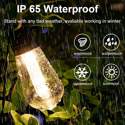 5M 20 LED Solar Powered Retro Bulb String Lights Garden Outdoor Fairy Party Lamp