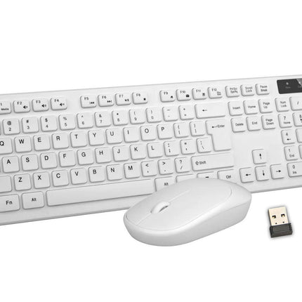 2.4GHz Wireless Keyboard And Mouse Set UK USB Dongle For PC Laptop Full-Size NEW