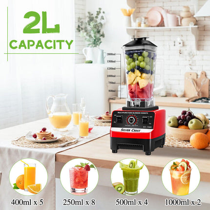 Commercial 6Blade Blender Food Mixer Processor Juicer Ice Crusher Smoothie Maker