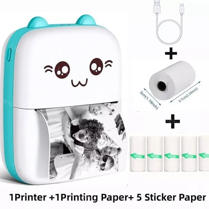 Mini Pocket Thermal Printer Bluetooth Mobile Phone Photos Label Printing Machine