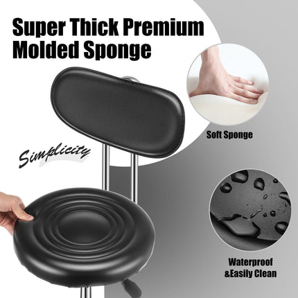 Swivel Stool Round Bar Stool Salon Chair Adjustable 360 Beauty Workshop Office
