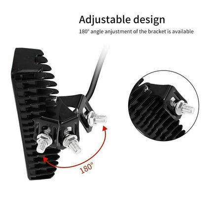 2x 48W LED Work Light Bar Flood Spot Lights Driving Lamp Offroad Car SUV 12V UK
