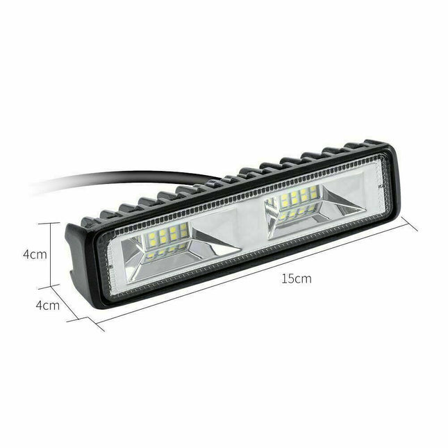 2x 48W LED Work Light Bar Flood Spot Lights Driving Lamp Offroad Car SUV 12V UK