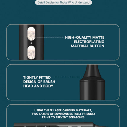 Caredite Newest Travel Electronic Toothbrush With Ultraviolet Disinfection Function Case Suit, 4 Cleaning Modes With 3 Power Model, 45 Days Long Lasting Battery Life