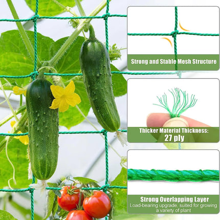 High-quality Nylon Plant Trellis Strong Garden Climbing Netting Heavy Duty Mesh Net for Cucumber Tomato Grape Garden Accessories