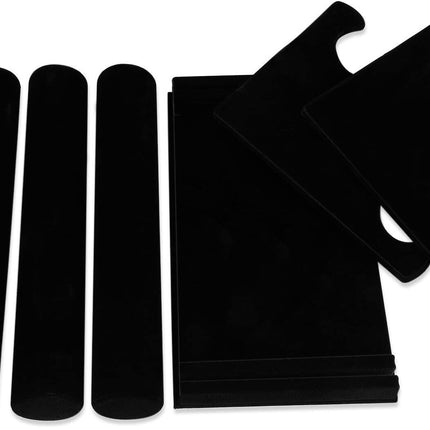 Velvet 3 Tier Jewellery Display Stand Organizer Detachable Bracelet Watch Holder