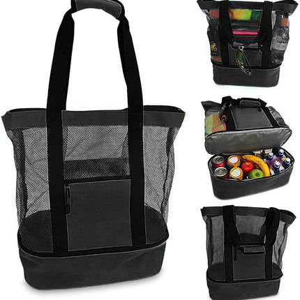 Waterproof Beach Bag With Cooler Compartment - Beach Bags Waterproof Sandproof For Women, Pool Bag & Beach Tote Bag