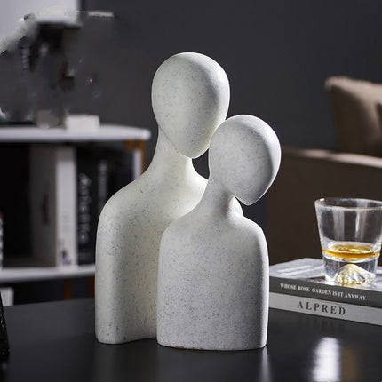 Minimalist abstract love statue home accent