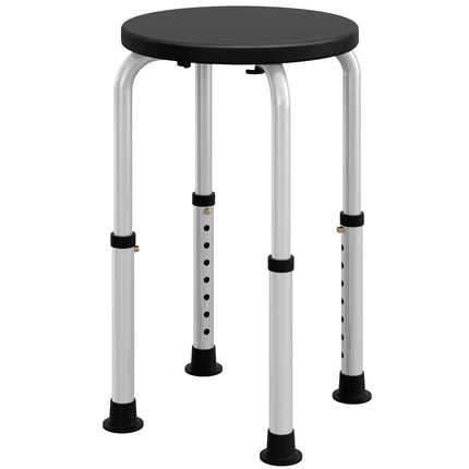 Adjustable height bath seat stool