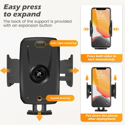 Adjustable mobile phone holder for phones up to 6.9 inches