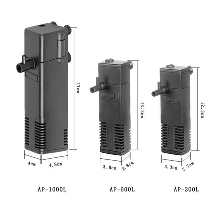 Adjustable flow aquarium filter pump