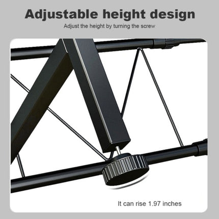 Adjustable height and length microwave rack