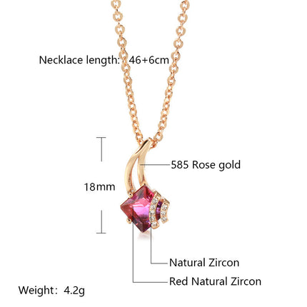 Adjustable rose gold water wave chain necklace