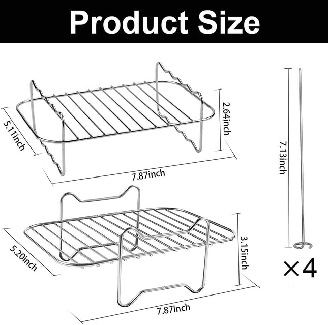 Air fryer rack size