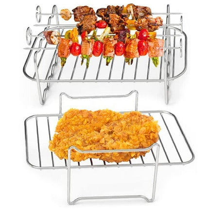 Air fryer skewer rack stainless steel