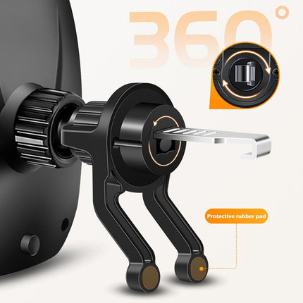 Mobile phone holder mounted on car air vent