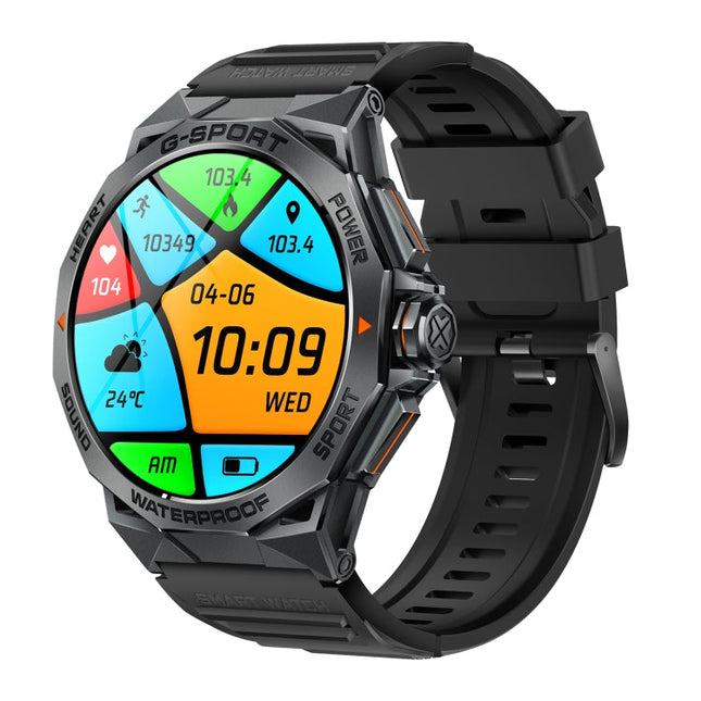 AMOLED round smart watch front view