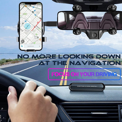 Soft rubber padded universal cell phone car mount