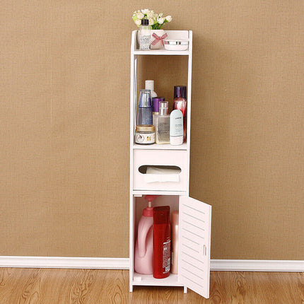 Easy-to-clean bathroom storage cabinet