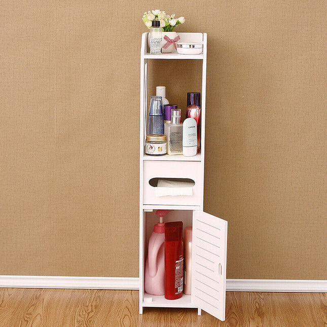 Easy-to-clean bathroom storage cabinet