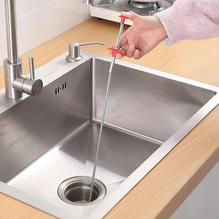 Bathroom drain clog remover