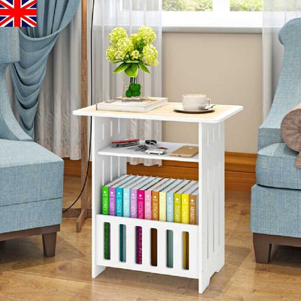 Compact bedside table for small spaces
