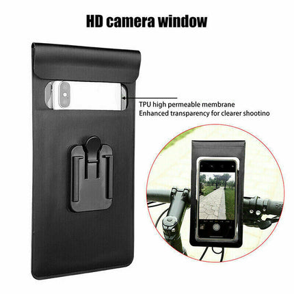 Black universal bicycle and motorbike phone mount