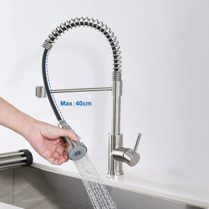 black kitchen mixer tap