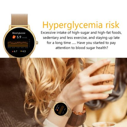 Black steel smart watch design
