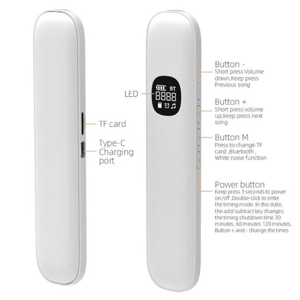 Bone conduction sleep speaker Type-C charging