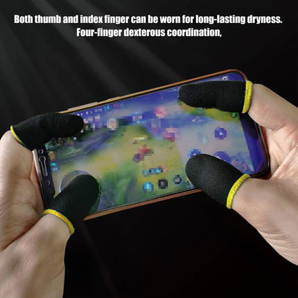 breathable finger sleeves for mobile gamers