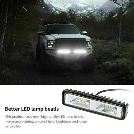 2x 48W LED Work Light Bar Flood Spot Lights Driving Lamp Offroad Car SUV 12V UK