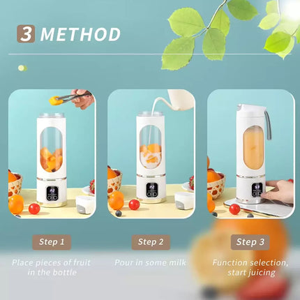 Portable USB Rechargeable Juicer Cup Electric Mixer Blender Smoothie Maker 450ml